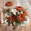 Ling's moment Flowers 16pcs Ivory Blooming Peonies Artificial Flowers with Stem, Artificial Peony Flowers for DIY Wedding Decorations Centerpieces Bouquets Boutonnieres