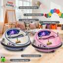Garvee 12V Kids Electric Bumper Car with 360° Spin & Parent Remote Control, Rechargeable Ride-on Car with LED Lights and Soft Bumper for Indoor Outdoor Fun, Medium