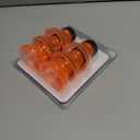 Reusable Soda Can Lids - 6-Pack Spill-Proof, Snap-On Covers for Freshness and Protection, Orange Can Toppers Set of 6