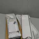 VOLPONE Stainless Steel Wall Mounted Bathroom Shelves - 2-Tier Floating Shelf with Removable Hooks (Brushed Nickel)