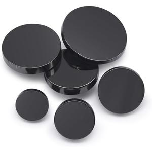 SEMINI 36 Pieces Mixed 6 Sizes Metal Button Alloy Shank Button Round Shaped Sewing Button for Women Men Suit Woolen Coat Shirt Trousers Sewing Crafts (Style002 Gunmetal)