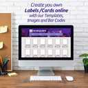 NextDayLabels - 8-1/2 x 11 Laser and Inkjet Printer Postcards 4 up Per Page, (4-1/4" x 5-1/2" Each Card After Perf) 50 Sheets / 200 Cards - White