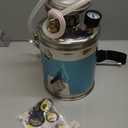 Happybuy 1 Gallon Stainless Steel Pump Sprayer, 12" Wand & 3FT Reinforced Hose, Pressure Gauge, Safety Valve & Adjustable Nozzle, Garden Weed Sprayer for Lawn, Gardening, Sanitizing