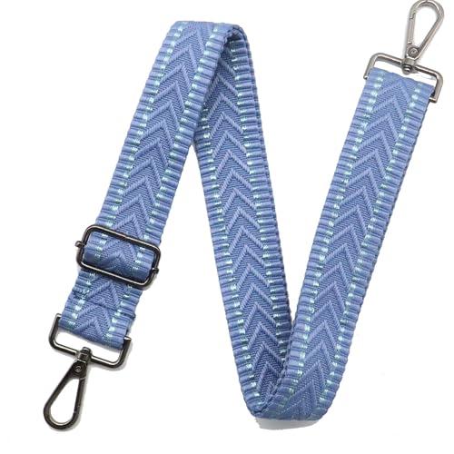 Black Hardware Purse Strap Adjustable Replacement Belts Wide Bag Straps for Canvas Crossbody Purses Messenger Bags Shoulder Handbags