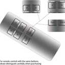 Replacement Remote Control for Beautyrest Serta Motion Essentials III/iSeries Adjustable Bed, Compatible Model JLDK.27.09.12 (3rd Gen Gray or iSeries Model)