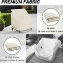 Porch Shield Patio Chair Covers -Waterproof Outdoor Lounge Deep Seat Lawn Chair Cover - 30W x 33D x 34H inch, Beige