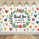 Thank You for All You Do Banner Party Decorations We Appreciate You Banner&Backdrop for Employee Teacher Doctor Nurse Staff Appreciation Party Decoration Indoor Outdoor Father's Mother's Teacher's Day
