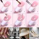 10200pcs Nail Pearl - Half Round Flatback Pearls & Nail Rhinestones Caviar Beads Multi Shapes Metal Rivets - Multi Sizes Flatback Pearl Nail Charms for Nail Art Jewelry Design DIY Crafting