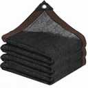 Shade Cloth Garden Shade Mesh Netting with Grommets Outdoor Sun Shade Cover for Pergola Patio Plants Greenhouse Chicken Coop Black 90% Shading Rate(12X12FT)
