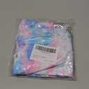 Long Sleeve Leotards for Girls with Ruffle 4D Stretch Ballet Dance Gymnastics Tumbling Wear Size (Pink Blue Scrawl), 3-4T