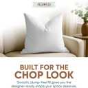 Pillowflex Synthetic Down Pillow Insert - 26x26 Down Alternative, Ultra Soft Large Square European Throw Pillow, Couch Euro Sham, Bed - 1 Decorative Form (26 Inch by 26 Inch)