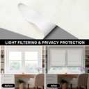 LazBlinds Cordless Roman Shades for Windows, Light Filtering Thermal Insulated Window Blinds, Lightweight Fabric Blinds for Indoor Windows, 33" W x 60" H, Ivory