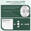 9 x Neosmuk Magnets with Screws, 60lbs Strong Neodymium Disc Magnet with Holes in The Center,Cup Magnet with Mounting Hole Heavy Duty, Round Magnet Rare Earth Magnetic High Strength in Middle,4 Pack (Silver)