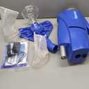 Cordless Pool Vacuum for Above Ground & Inground Pools, 18.5GPM Suction with 2 Brush Heads for Leaves, Debris, 20-69" Telescopic Pole Back-Friendly Cleaning, Hot Tub Spa Handheld Cleaner (Blue)