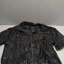 OYOANGLE Men's Sequin Shiny Button Down Shirt Short Sleeve Collared Shirts Party Holiday Tops (Black, XXL)