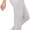 Cosmolle Women's Pants with Deep Pockets, 7/8 Stretch Ankle Sweatpants for Golf, Athletic, Lounge, Travel, Work XXL