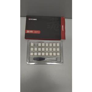 HK Gaming Rubber Keycaps Set | Anti-Slip Texture | Doubleshot Backlit Keycap Set | 23 Keys OEM Profile Key Set | for Mechanical Keyboard | Compatible with Cherry MX, Gateron, Kailh | White
