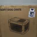 Dog Crate,36x25x25 Inch Large Dog Crate for Large or Medium Dogs, Portable and Foldable Design of Dog Cage, Perfect for Travel or Home Use, Dog Kennel with 3-Door and Durable Mesh Windows, Light Grey
