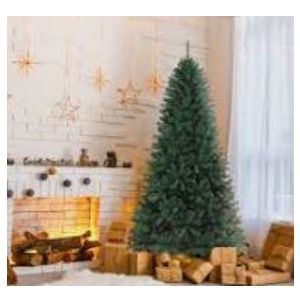 Vebreda Christmas Tree 6ft Artificial Hinged Xmas Tree