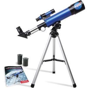 NASA Lunar Telescope for Kids 90x Magnification, Includes Two Eyepieces, Tabletop Tripod, and Finder Scope- Kids Telescope for Astronomy Beginners, Space Toys, NASA Gifts 