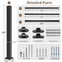 Akenow 4ft. W x 36in.H Deck Railing Kit, Porch and Deck Railing Kit,Railing Kit Stair Guard Rail for Deck, Porch, Patio, Balcony and Steps