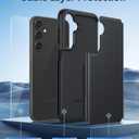 FNTCASE for Samsung Galaxy S23-FE Case: Dual Layer Protective Heavy Duty Cell Phone Cover Rugged Full Body Drop Protection Military Grade Shockproof Phone Case (Black Matte)