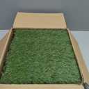 XLX TURF Outdoor Artificial Grass Tiles Interlocking Turf Squares 9 Pack, 12"x12" Fake Grass Mat for Balcony Patio Deck Flooring Decor, Pets Dog Pee Pad, Self-draining 8 Buckle System