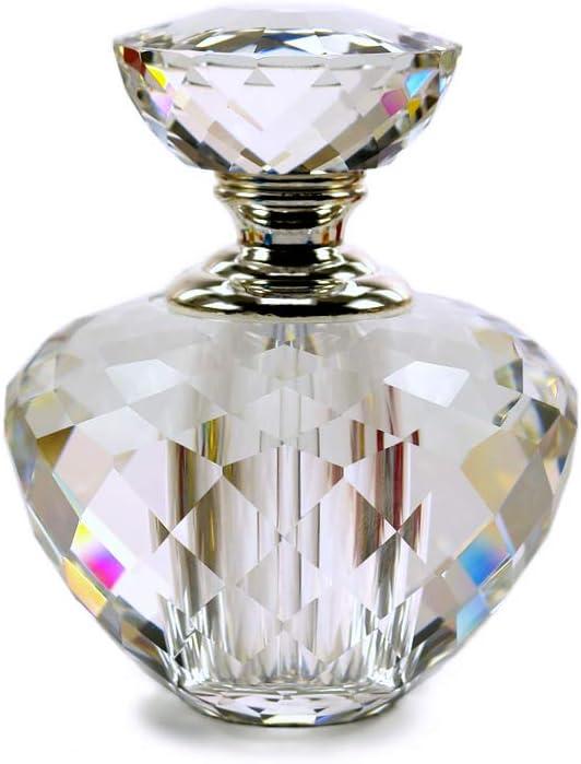 Extremely Transparent Empty Crystal Perfume Bottle Refillable Glass Contianer 12ml
