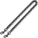 Gunmetal Purse Chain Strap, 23" Black Shoulder Bag Chain, Handbag Chains Replacement for Coach Nolita Swinger Tabby Teri Bags Accessory (Black, 23 Inches)