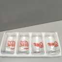 Greefun 4 Pack Can Shape Coke Glass Cups, Updating 16oz Coca Cola Drinking Glassware