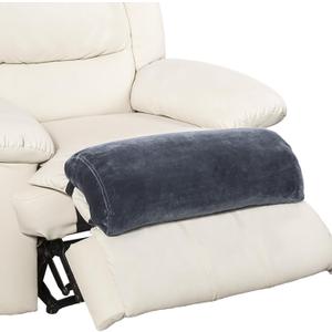 Recliner Leg Rest Cushion with Strap, Memory Foam Under Knee Pillow for Back Sleeping and Foot Elevation, Half Moon Bolster Pillow for Chair, Head, Lumbar Support, 23x9x4in (Grey)