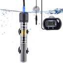 FREESEA 50 Watt Aquarium Submersible Betta Heater with Aquarium Submersible Thermometer