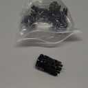 30 Pieces C9 Magnetic Christmas Light Clips Magnet Christmas Socket Clips Hooks for Sockets Roof Gutters Outside Patio Holiday Lighting (Black)