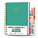 4 x Ymumuda Academic Planner 2026, Daily Weekly and Monthly Calendar Planner (Jan. 2026-Dec. 2026),8.4"6.3", Hardcover Notebook Teacher Supplies, Premium Thick Paper, Planners for School Work Office