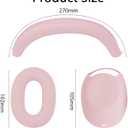 Adhiper 3-in-1 Silicone Case Sweat Covers for Sony WH-1000XM6 Headphones Accessories, XM6 Cover Silicone Ear Pads Covers & Headband Cover & Ear Cups Protector, Washable & Sweatproof - Pink