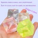 2 x 12Pcs Ice Cube Stress Balls - Party Favors Gifts for Adults, Funny Fidget Stress Ball, Squeezy Sensory Cubes, Soft Squishies Anxiety Toys for Adults with ADHD and Autism