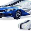 Multi-Layer All Weather Waterproof Car Cover for Toyota Corolla/Honda Civic 1991-2026/ BMW 3 2005-2026(Sedan/Coupe,not for Hatchback), Custom Fit Snow Rain UV Protection