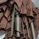 Best Choice Products 10ft Outdoor Steel Polyester Market Patio Umbrella w/Crank, Easy Push Button, Tilt, Table Compatible - Brown