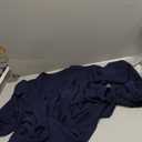 Muslim Women’s Abaya Dress Front Zipper Prayer Robe Soft Lightweight Flowy Maxi Dress with Pockets and Belt, L