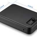 Younion Pistol Safe, Portable Travel Gun Safe,Handgun Lock Box, Gun Safes for Cars, Black