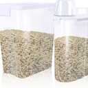 2 Pcs Cat Litter Storage Container with Airtight Lid Cat Litter Storage Bin with Spout Sealable Heavy Duty 