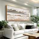 JUDASJART Canvas Wall Art For Living Room Large Wall Decor For Office Bedroom Decorations Coastal Beach Waves Landscape Pictures Farmhouse Painting Artwork Room Wall Mural Aesthetic Home Decor 30x60 In