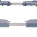 Mini Fridge Stand with 4 Locking Wheels 16.9"-25.6" Adjustable Dolly Base for Furniture Portable Refrigerator Stand (GRAY)