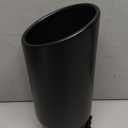 Vurkcy 4 inch Inlet Exhaust Tip, 5" Outlet 12" Overall Length Stainless Steel Exhaust Tail Pipe, Bolt-On, Rolled Edge, Slant Sleek Angle Cut, Polished Tailpipe, Black