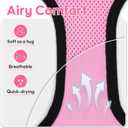 Dooradar Cat Harness and Leash Set, Escape Proof Safe Adjustable Kitten Vest Harnesses for Walking, Easy Control Soft Breathable Mesh Jacket with Reflective Strips for Cats, Pink, XXS