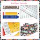 2 x 4 PCS Back to School Preschool Graduation Decorations Table Runner 71 x 13'' Kindergarten Graduation Composition Pencil Crayon Ruler Notebook for School Dining Room Classroom Party Decoration
