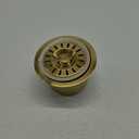 Akicon Kitchen Sink Brass Gold Finish Garbage Disposal Flange Stopper, One Size Disposal Rim, Fit 3-1/2 Inch Standard Sink Drain Hole 2.85" Height