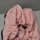 Rquite Car Seat Cover Baby, Winter Carseat Covers Boy Girl, Waterproof Infant Car Seat Cover Warm Car Seat Canopy for Cold Weather, Windproof Baby Carrier/Stroller Cover with 2 Layers Windows, Pink