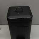 CEROELDA Small Can with Lid-5L/1.3 Gal,Stainless Steel Outdoor Dog Poop Garbage Can-Farmhouse Retro Metal Waste Bin w/Step Pedal for Bathroom Bedroom Office-Soft Close-Black