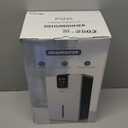 Dehumidifier, Dehumidifiers for Home, 98 OZ Water Tank, (1000 sq.ft) Quiet Dehumidifier for Basement Bedroom Bathroom with Humidity Display, Auto Shut Off, Relaxing 7 Color Ambient Light(Gray)